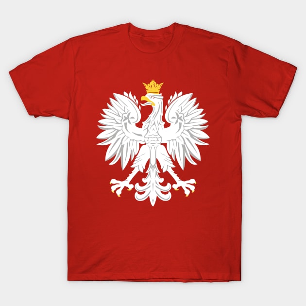 White Polish Eagle T-Shirt by Estudio3e